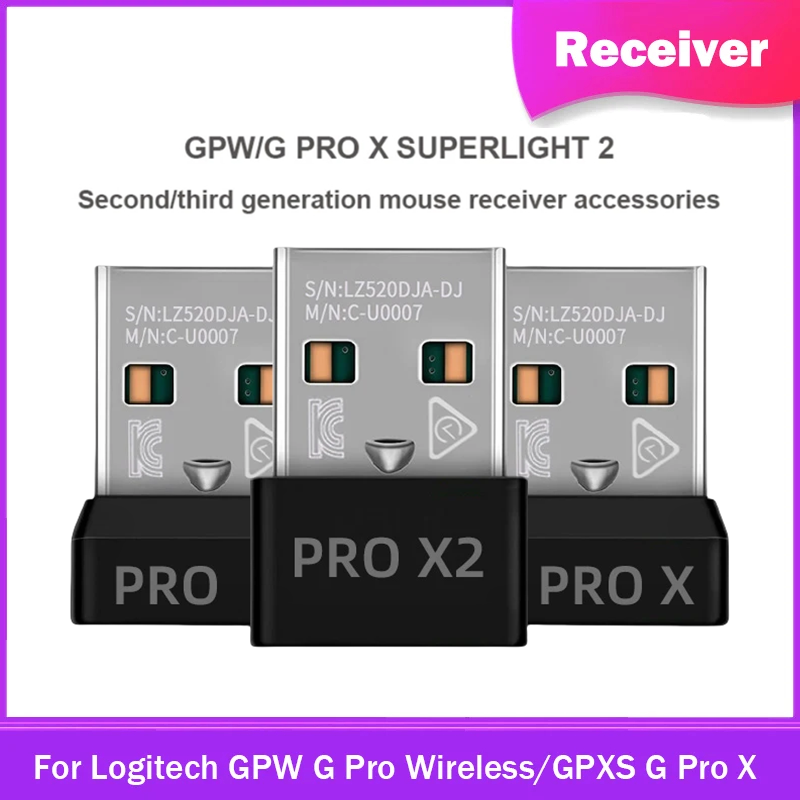 Logitech Mouse G Pro X Superlight - 정품 USB 동글 리시버 어댑터, 로지텍