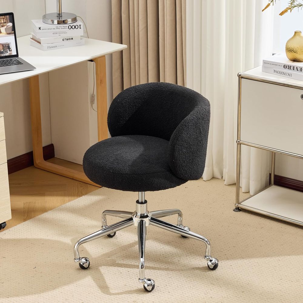 Office Tech Chair - 바퀴가 달린 컴팩트한 회전식 책상 의자,