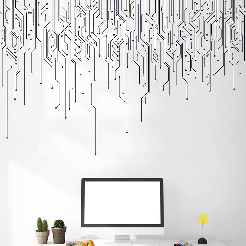 Office Hi Tech - 컴퓨터 IT 장식, 회로 기판 벽