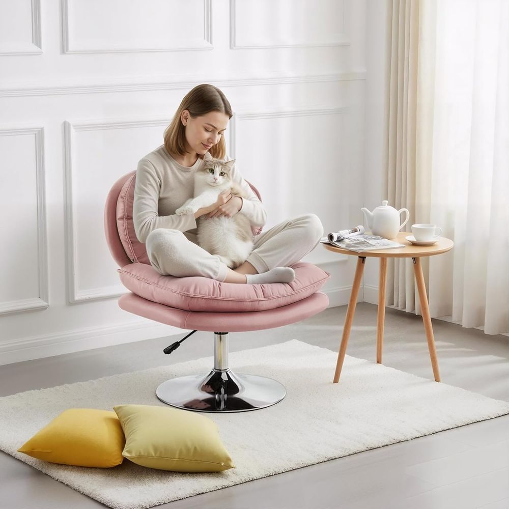 높이 조절이 가능한 회전식 화장대 의자, 테크 천 소재 - Office Tech Chair 리뷰 및 가격