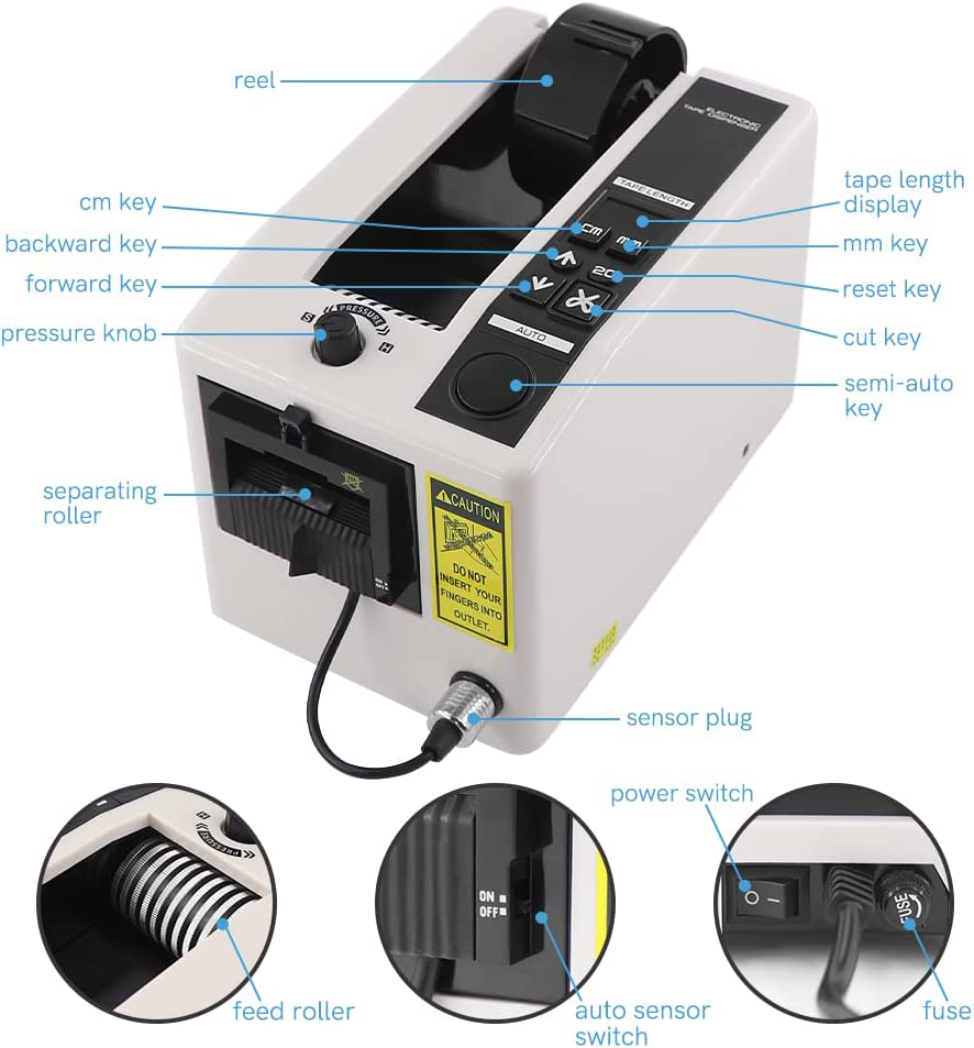 자동 포장 테이프 기계, M-1000 마이크로 컴퓨터  - Office Hi Tech 리뷰 및 가격