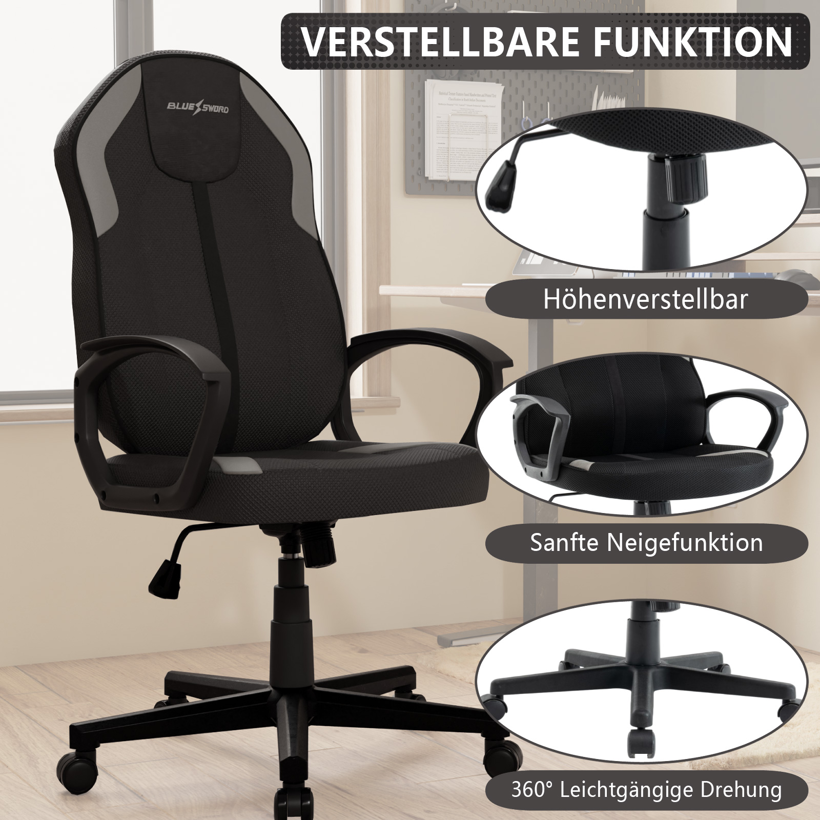 Vigosit 인체공학적 사무실 의자 – 메쉬 및 테크 - Office Tech Chair 리뷰 및 가격